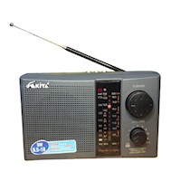 Radio Akita AM/FM corriente y batería