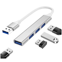 "Adaptador USB Concentrador 3.0 Compacto 4 en 1 "