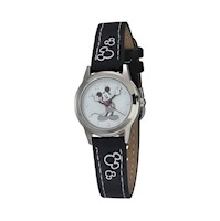 Reloj analógico Accutime Mickey Mouse Disney - Correa de Cuero