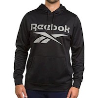 Polera Sweater Sudadera Hombre Reebok - Negro