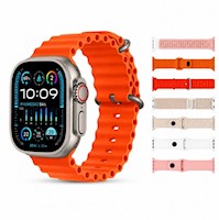 Smartwatch DS7 en 1 Ultra Big 3 con 7 Correas Monitoreo Salud y Modos Deportivos