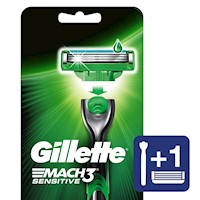 Gillette Mach3 Sensitive Máquina Recargable + Cartucho