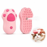 Cepillo Spray Masajeador de Baño Quita pelusa para Mascotas Perros Gatos