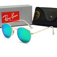 LENTES DE SOL RAYBAN ROUND METAL RB3447/ COLOR: AZUL CIELO