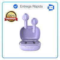 Audífono con micrófono Genius HS-M905BT True Wireless Bluetooth Purple