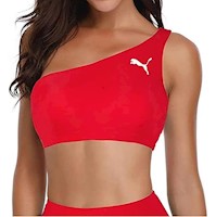 Brasier Bikini un solo Hombro Puma Rojo
