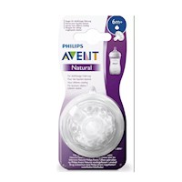 Tetina Avent Natural 2.0 Para Bebes +6m - Pack 2 Uni