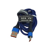 Cable Para Celular Tipo C a USB AA-625 Movisun Azul Marino