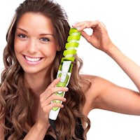 Rizadora De Cabello Pinza Espiral Ondas Verde