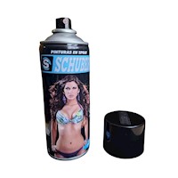 Pintura en Aerosol Spray Brilloso 400 ml Schubert Negro