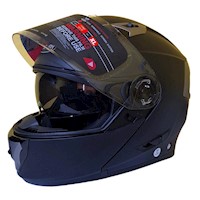 Casco Hoken FF866 Modular  Doble Visor talla XL - Negro Mate