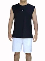 Polo deportivo algodón licrado hombre Revati FT516-PH-M7 / negro