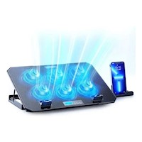 Cooler para Laptop 6 ventiladores RGB