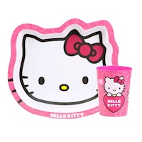 Vajilla Plato forma Hello Kitty Scool Play+Vaso 703800