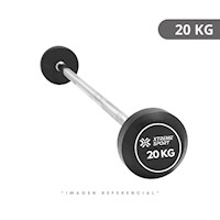 BARRA RECTA CON PESO FIJO DE 20 KG