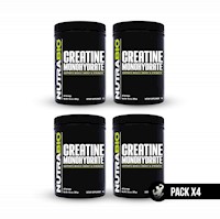 Pack x 04 | Creatina Monohidratada Nutrabio (PharmaPure) 300 gr