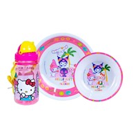 Vajilla infantil Hello Kitty & Amigos +Tomatodo Scool 703510