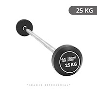 BARRA RECTA CON PESO FIJO DE 25 KG