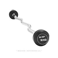 BARRA CURVA ZETA CON PESO FIJO DE 10 KG