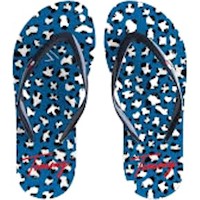 Sandalias Tommy Hilfiger Slide Para niñas Animal Print - Azul