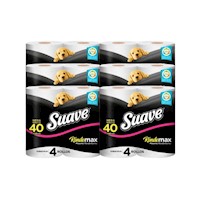 Papel Higiénico SUAVE Rindemax Negro 40mt - Plancha 6 Paquetes 4u