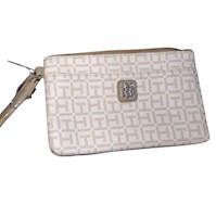 Cartera de Mano o Wrislet Tommy Hilfiger Monogram - Beige