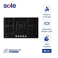 Encimera  Sole Vidrio Templado 86 Cm