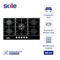 Encimera  Sole Vidrio Templado 86 Cm