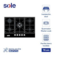 Encimera  Sole Vidrio Templado 77 Cm