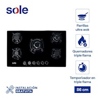 Encimera  Sole Vidrio Templado 86 Cm