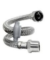 Tubo de abasto ULTRAFLEX® Metusa de acero inoxidable reforzado 1/2" x 1/2" x 40 cm M-H para lavatorio y lavadero