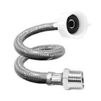 Tubo de abasto ULTRAFLEX® gris Metusa de polietileno reforzado 1/2" x 7/8" x 40 cm M-H para inodoro