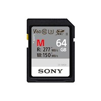 Sony Tarjeta de memoria SD UHS-II serie SF-M64