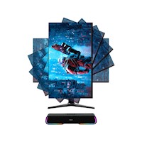 Monitor Gamer 27" FHD 180Hz 1Ms Vertical + Soundbar Parlante Gamer