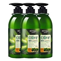 PACK 3 SHAMPOO DE OLIVO BIOAQUA 1200ML