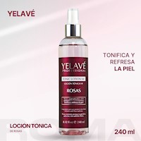 LOCIÓN TÓNICA DE ROSAS 240ML YELAVÉ