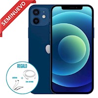 PHONE 12 de 128 GB Azul Reacondicionado + Regalo