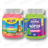 PACK 2 GOMITAS CALCIO NIÑOS  + GOFOS PARA NIÑOS 260 UND