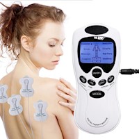 Electroestimulador + 8 Parches Digital Ondas Tens Gimnasia Pasiva