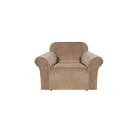 Funda elástica de terciopelo para sillón talla S