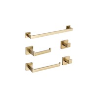 Toalleros Juego de 5 piezas de accesorios de baño de acero