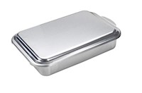 Molde para bizcocho clásico de metal 9 x 13 con tapa