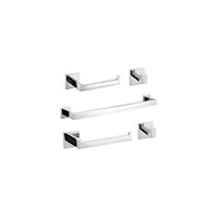 Toalleros Juego de 5 piezas de accesorios de baño de cromo