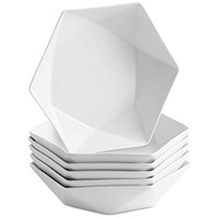 Platos Juego de 6 cuencos de porcelana para pasta
