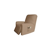 Funda elástica de microfibra para sofá reclinable