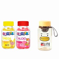 COMBO GOMITAS PARA NIÑOS ELITE NUTRITION - ELITE OMEGA + ELITE CALCIO +TOMATODO