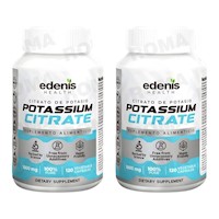PACK 2 CITRATO DE POTASIO 120 CÁPSULAS EDENIS HEALTH