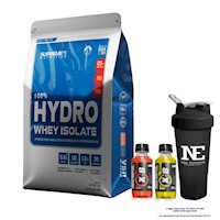 SUPREME NUTRITION 100% HYDRO WHEY ISOLATE 2.43LIBRAS CHOCOLATE MILKSHAKE+SHAKER