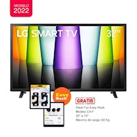 Televisor LG 32” Smart TV HD LED con ThinQ AI 32LQ631CBSA (2022) + RACK FIJO C4-F GRATIS