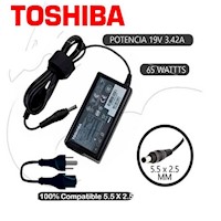 Cargador Compatible   Toshiba 19V 3.95A 75w 5.52.5mm